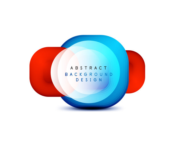 方形几何横幅与3d平滑混合图片下载