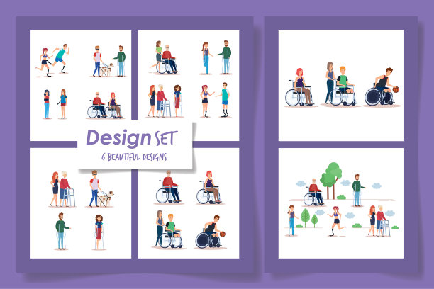 Six设计残疾人场景图片下载