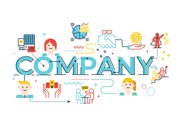 公司单词字母图片下载