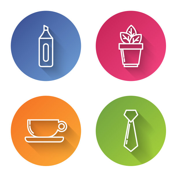 在咖啡壶里放上划线笔和花图片下载