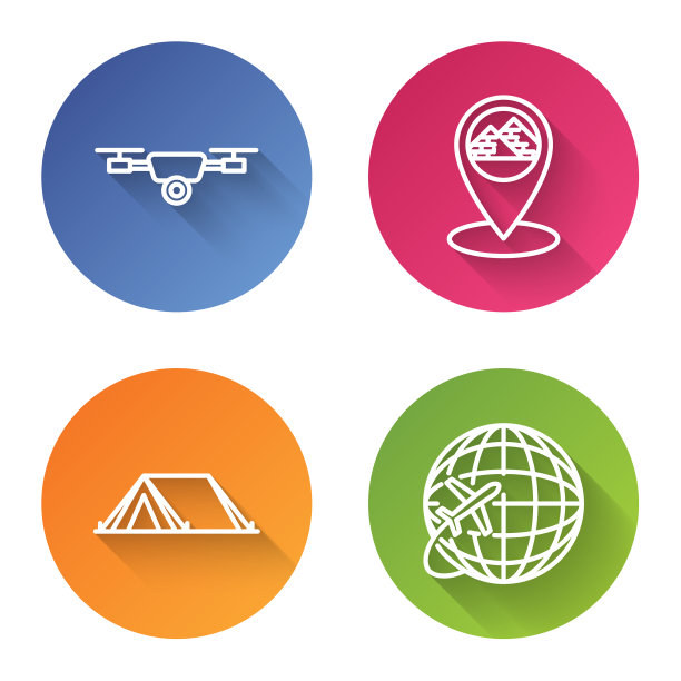 设置线无人机飞行与行动摄像机图片下载