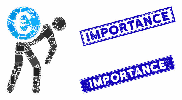 欧元信使马赛克和垃圾矩形图片下载