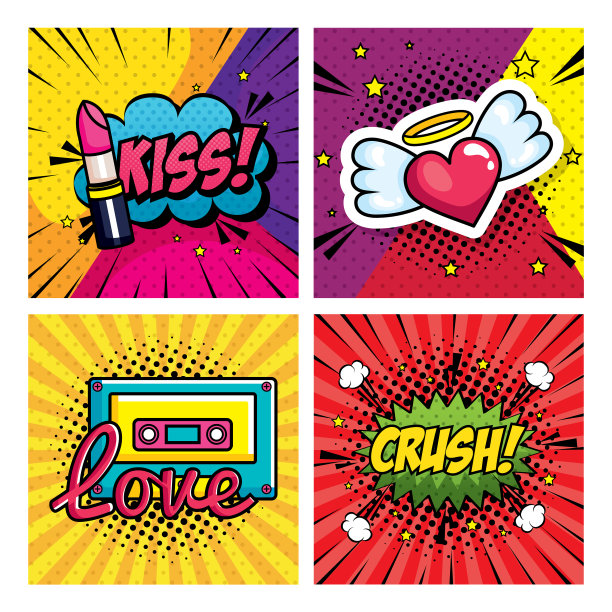 用图标设置场景波普艺术风格图片下载