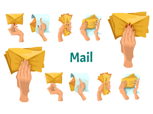 手里拿着信打开，读着信一遍图片下载