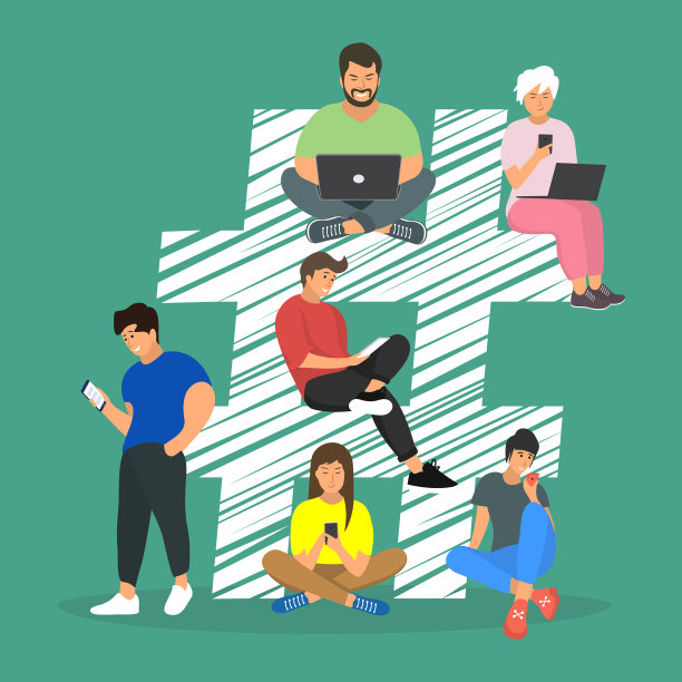 年轻人使用手机的概念图片下载