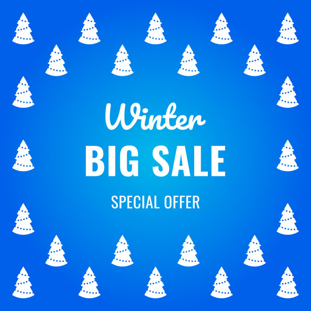 蓝色背景的销售横幅图片下载