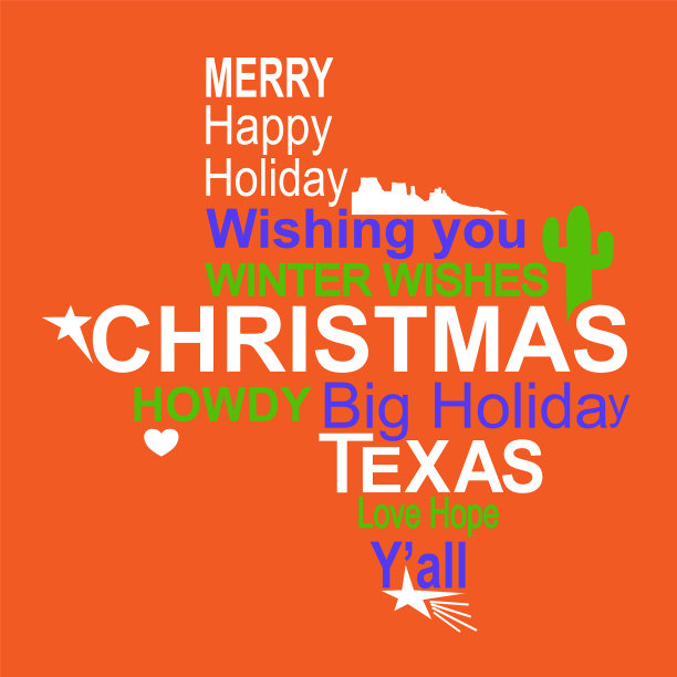 圣诞贺卡与文本美国红色图片下载