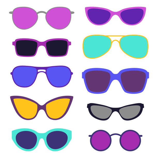 集时尚太阳镜图片下载