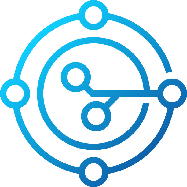 电路logo设计模板圆形logo图标图片下载