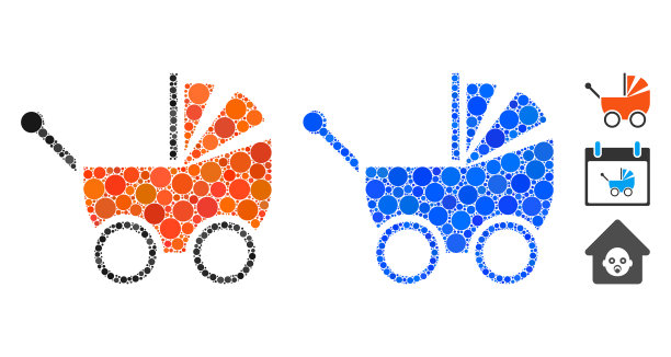 马车组成图标球项目图片下载