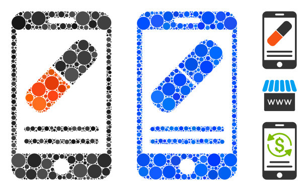 药物在线信息马赛克图标图片下载