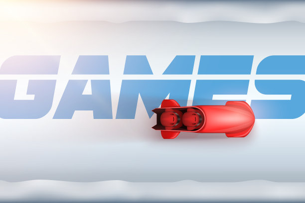 在运动轨道上运动的雪橇图片下载