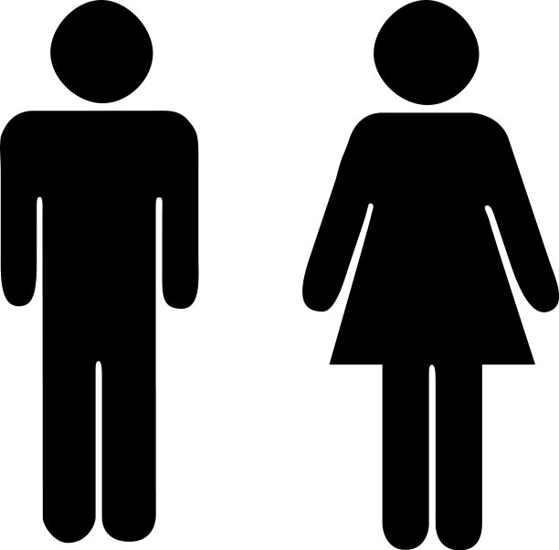 厕所图标男女通用图标图片下载