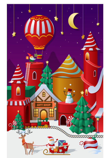 圣诞节冬季仙境图片下载