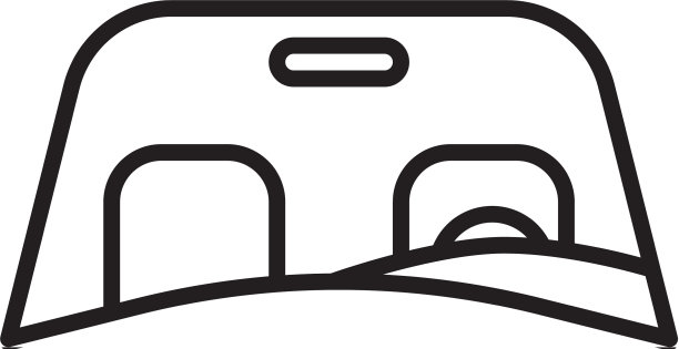 黑色线汽车挡风玻璃图标孤立在白色图片下载