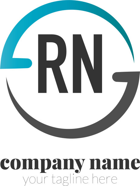 首字母创意圆标志概念图片下载