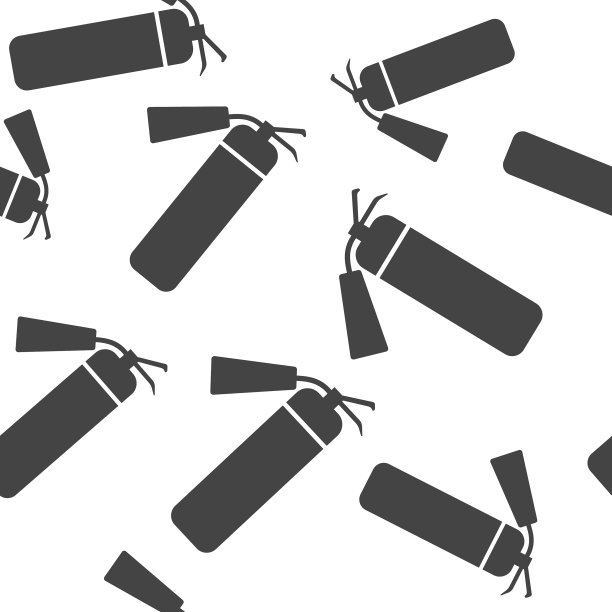 图标灭火器图案上呈白色图片下载