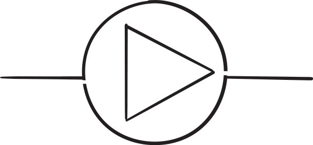 手绘风格播放按钮图标图片下载