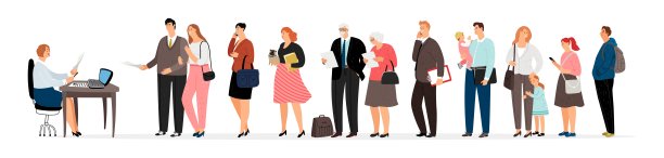 社工和人们排队图片下载