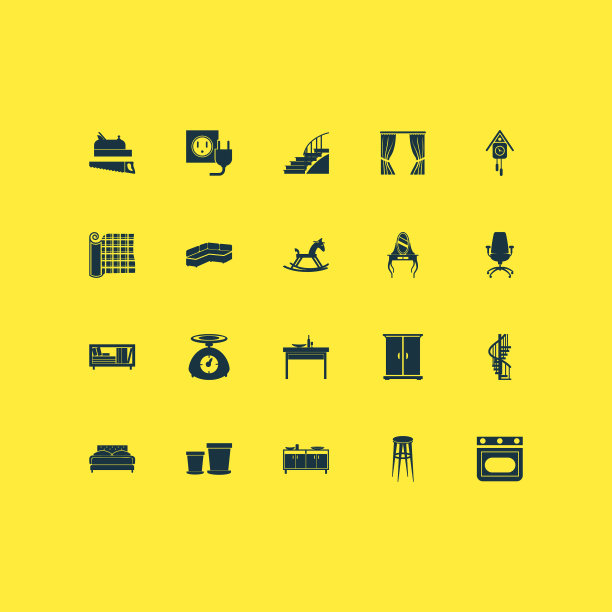 室内图标设置与花盆木匠图片下载