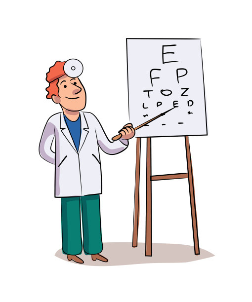 临床医生矢量特征图图片下载