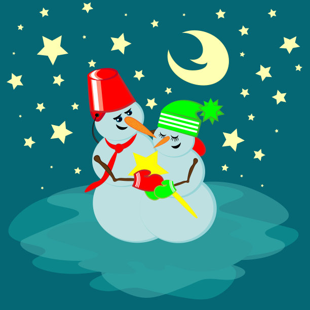 我给你一颗星星，雪人给你一颗图片下载