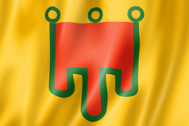 法国奥弗涅大区旗图片下载