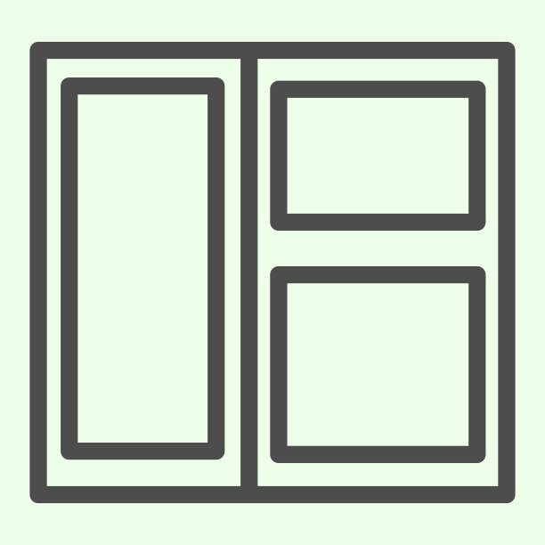 窗口图标。宽闭窗建筑轮廓风格象形图上的白色背景。房地产和建筑标识的移动概念和网页设计。矢量图形。图片下载