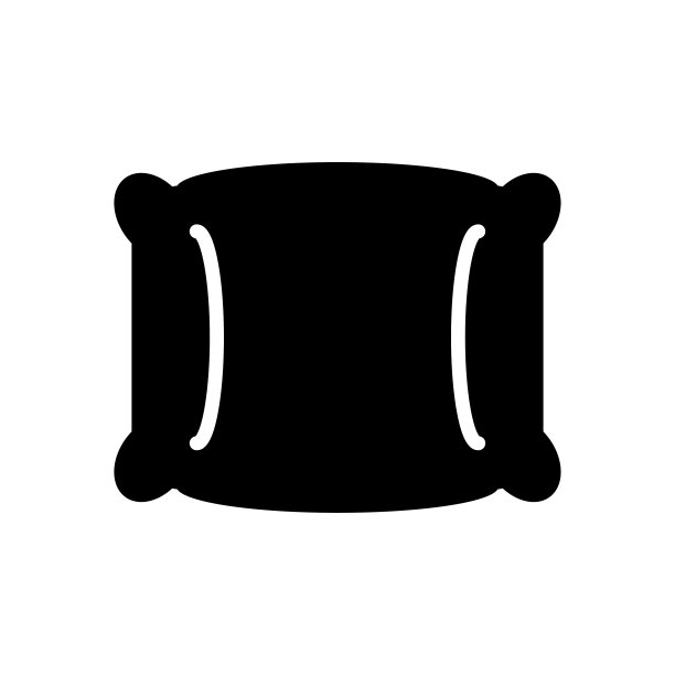 枕头图标平面矢量模板设计流行图片下载