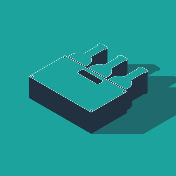 等距酒瓶在一个木盒子图标图片下载