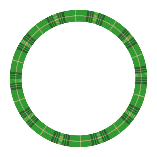 圆形框架复古图案设计模板图片下载