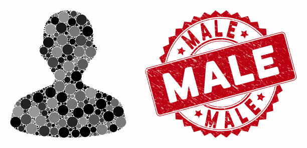 拼贴用户与垃圾男邮票图片下载