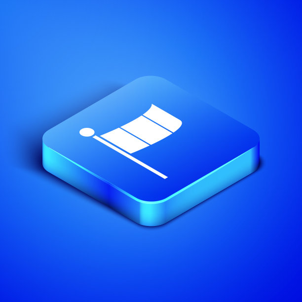 等距爱尔兰国旗图标孤立图片下载