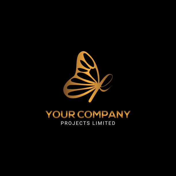 金色蝴蝶图案图片下载