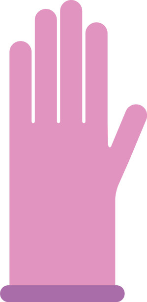 孤立手套图标平面设计图片下载