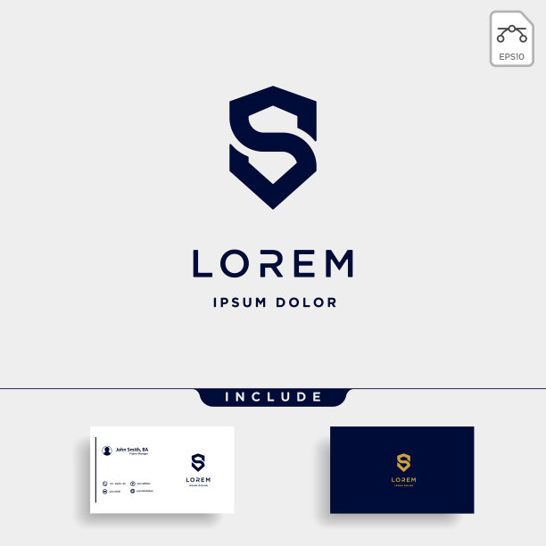 字母盾标志设计简单图片下载