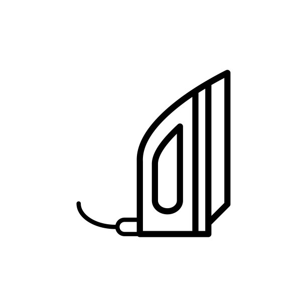 电熨斗图标平面矢量模板设计新潮图片下载