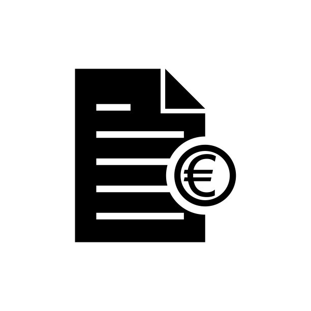 时尚扁平账单图标矢量模板设计图片下载