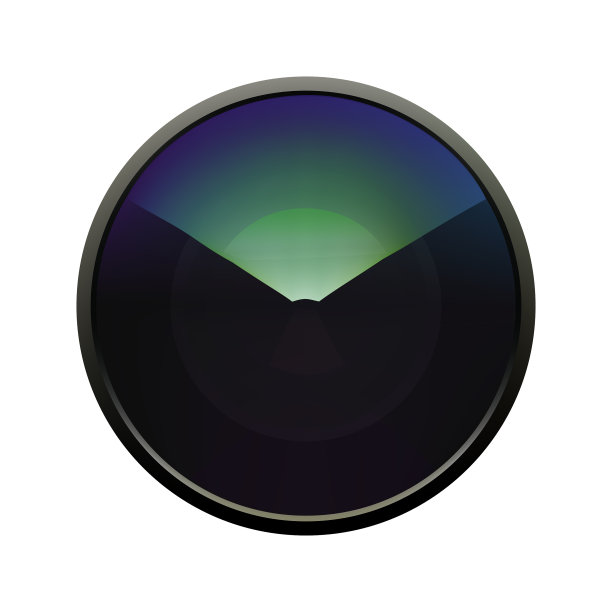 照片镜头在白色孤立的背景图片下载