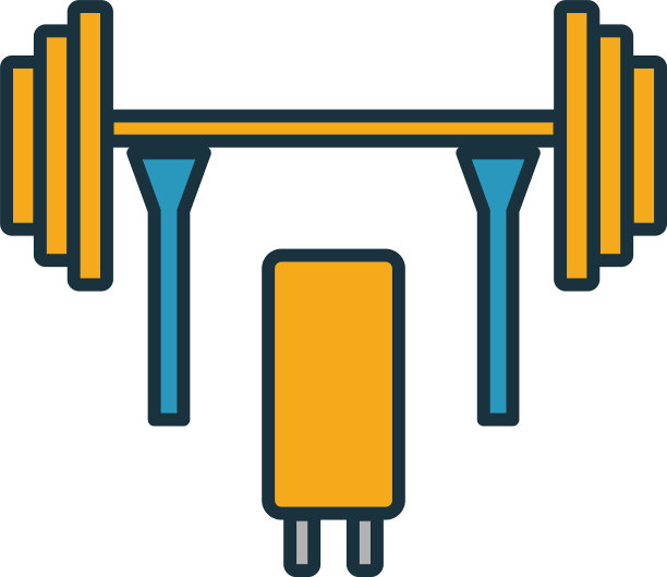杠铃图标来自运动设备的简单元素图片下载