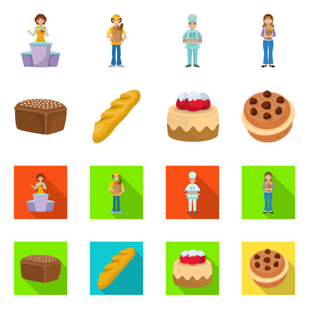 孤立对象烘焙和自然符号图片下载