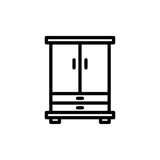 碗柜图标平面矢量模板设计流行图片下载