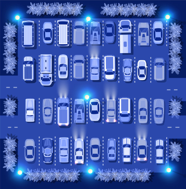 紫外线汽车地图俯视图城市电力图片下载