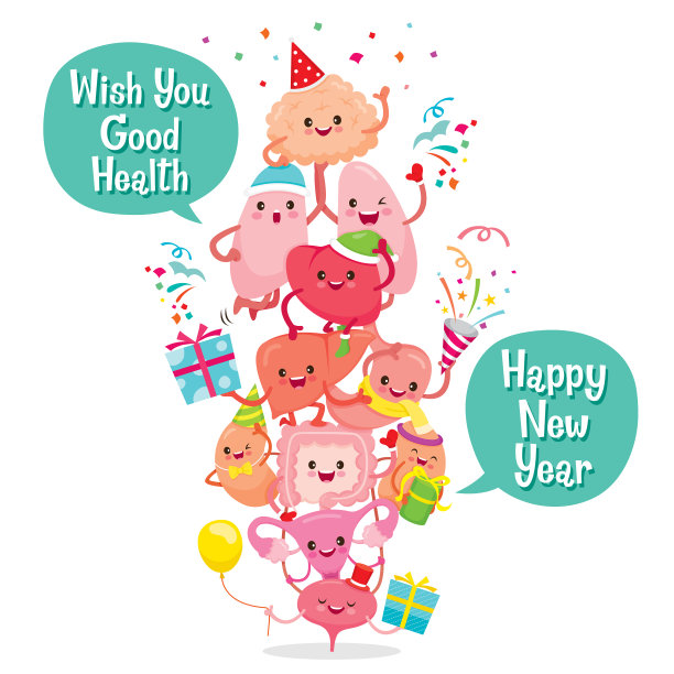 人体内脏庆祝圣诞图片下载