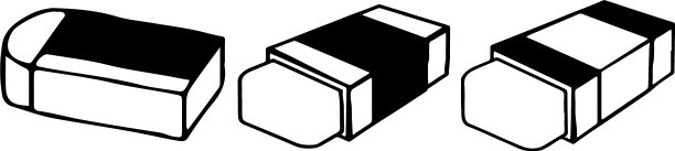 橡皮擦图标隔离在白色背景图片下载