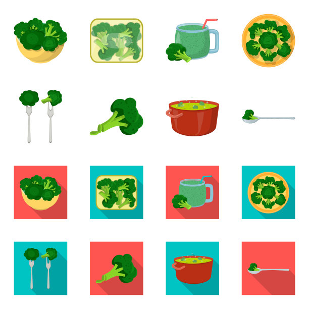 设计饮食和饮食图标收集图片下载