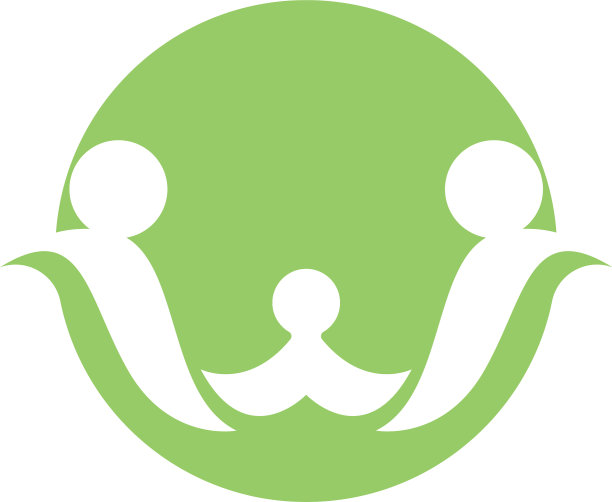 W人类家族字符标志标志图片下载