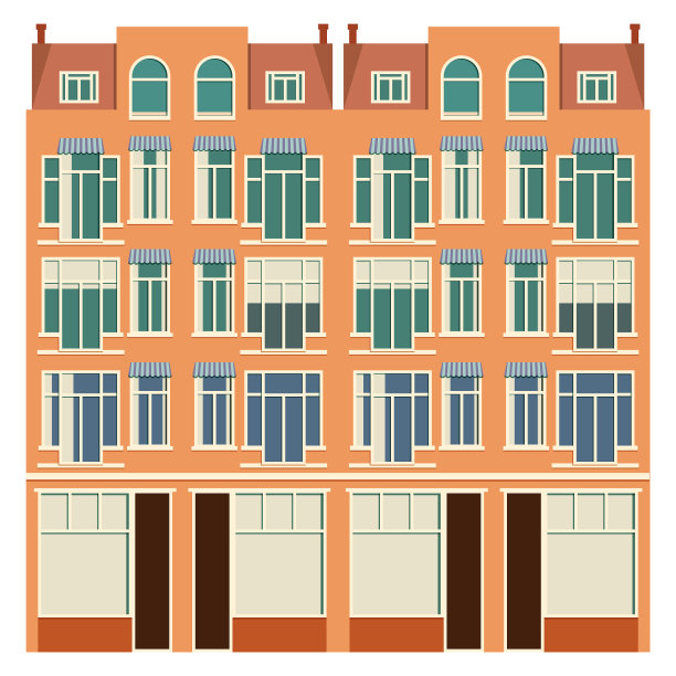 荷兰传统建筑图片下载