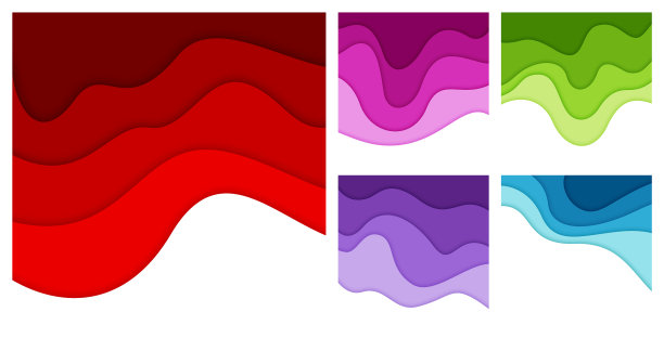 设置3d抽象背景和剪纸形状图片下载