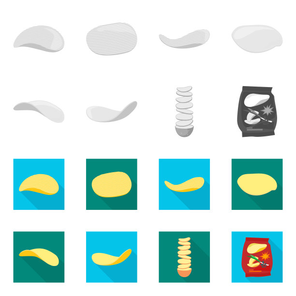设计烤土豆标识套的图片下载